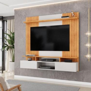 Imagem de Painel Ripado para TV até 65 Polegadas 2 Portas Ben DJ Móveis, Bali/Ce