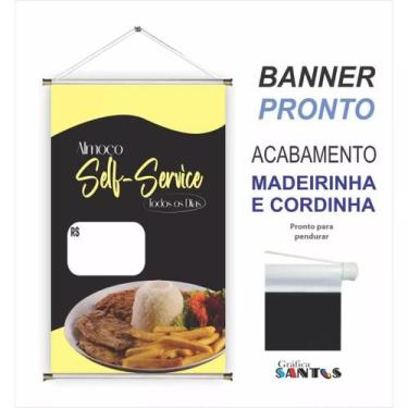 Imagem de Banner pronto Self Service BA 344 medida 45x70 cm arte pronta