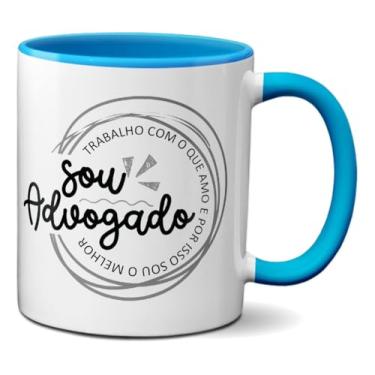Imagem de Caneca Sou Advogado Amo o Que Faço Direito Profissão (Azul)