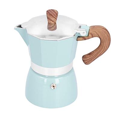 Imagem de Dioche 150ml de Máquinas de Escala de Máquinas, Cafeteira Octogonal de Alumínio, Cafeteira Compacta para Cafeteira para Utensílios de Cozinha de Escritório Em Casa (Lake Blue)