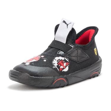 Imagem de PUMA Tênis infantil unissex Scuderia Ferrari sem cadarço, Preto Ah25, 10 Toddler