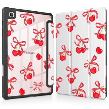 Imagem de May Chen Capa para Samsung Galaxy Tab S6 Lite de 10,4 polegadas 2024/2022/2020 - Suporte de lápis embutido com capa à prova de choque, capa traseira transparente transparente, despertar/hibernar