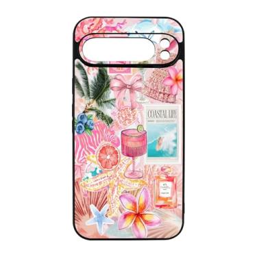 Imagem de qizjio Capa de telefone estética fofa de verão à prova de choque, colagem kawaii, capa de telefone para Google Pixel 9 Pro XL