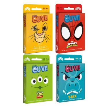 Imagem de COMP Kit 4 Jogos Eu Vi! 55 Cartas: Rei Leão, Spidey, Aliens de Toy Sto