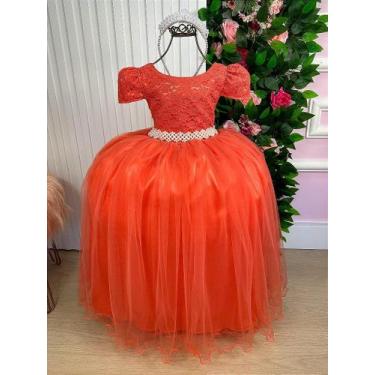 Imagem de Vestido Longo Laura com Peito Rendado em Terracota - Fabuloso Ateliê, 