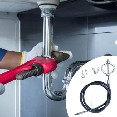 Imagem de Generic Cabo desentupidor de canos, ferramenta de alta eficiência para desentupir pias e banheiras de cozinha, 1.5 Metros