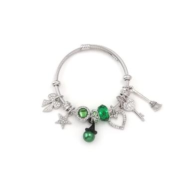 Imagem de Disengor Pulseiras com pingente de pérola com coroa de chapéu de bruxa para meninas - Pulseira ajustável requintada e fofa da amizade - presentes de joias y2k, One size fits all, Metal, Sem Pedra