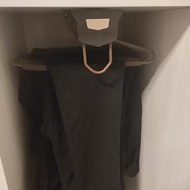 Imagem de Suporte multifuncional para calças, organizador de armário com economia de espaço, calha extensível de pendurar para jeans, cachecóis e toalhas - Solução de guarda-roupa de 45,7 x 35 cm