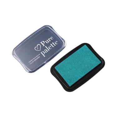 Imagem de Almofada De Tinta Vintage Grande Com 12 Cores Para Carimbos De Borrach