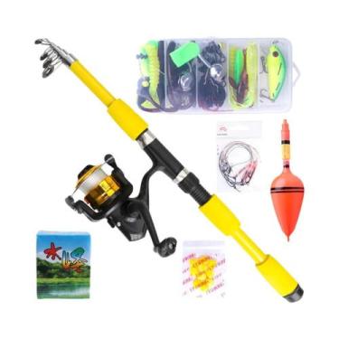 Imagem de Conjunto De Vara De Pesca Telescópica De Fibra De Carbono 1.8/2.1m Com