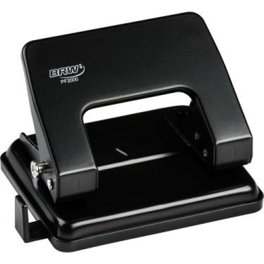 Imagem de Perfurador de Papel Metal 2 Furos p/20fls Preto - Brw