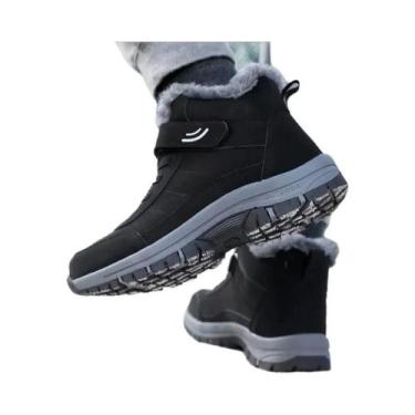 Imagem de Botas De Inverno Femininas Para Caminhada, Forradas Com Plush, Quentes