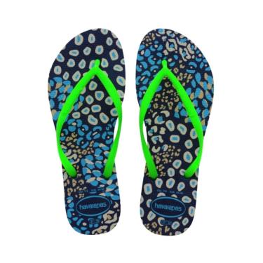 Imagem de Chinelo Havaianas Infantil Malva Slim Tira Metálica Casual Básico Tiras Brilhosas Roxo 4145651-Feminino