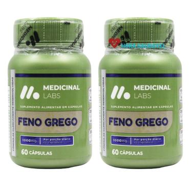Imagem de 2 X Feno Medicinal Labs 100 Puro Ultra 1000mg 60 Capsulas Original-Unissex