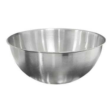 Imagem de Saladeira Escovada Bowl Tigela de Aço Inox para Servir Saladas Preparo