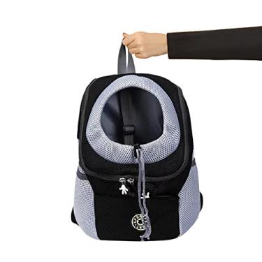 Imagem de Pet Carry Backpack for Small Dogs & Cats - Portable Puppy Travel Front Shoulder Bag with Breathable Mesh & Head Out Design, Perfect for Travel Hiking Shopping Biking Trip Outdoor Use Rock-br