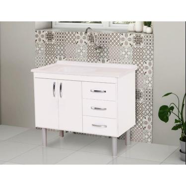 Imagem de Kit Balcão E Pia Tóquio 1.20Cm Rorato Pia Cor Travertino