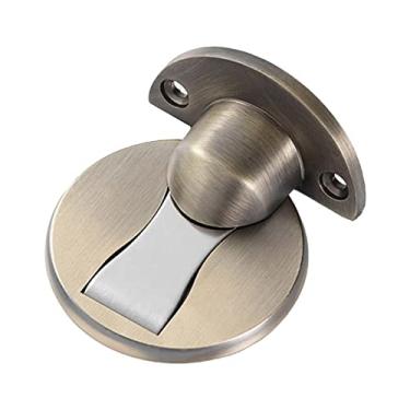 Imagem de Yuventoo Protetor de parede de montagem de piso magnético rolha de porta furação batente de porta autoadesivo para proteger paredes para armários de porta de quarto de escritório doméstico batente