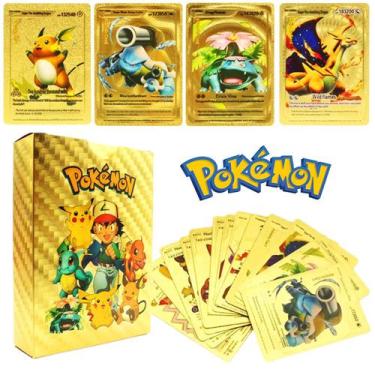 27 Cartas de Pokemon Pretas Cartinhas Deck Cards - Deck de Cartas