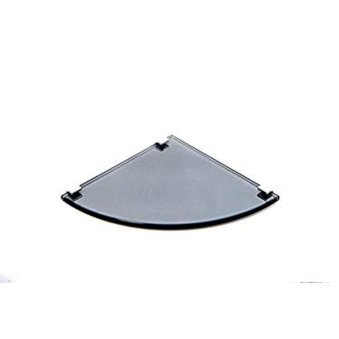 Imagem de Porta Shampoo de Canto Curvo em Vidro Refletivo Lapidado - Aquabox - 20cmx20cmx8mm