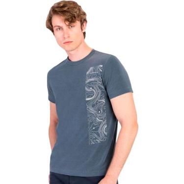 Imagem de Camiseta Aramis Stone Mapas V23 Azul Masculino