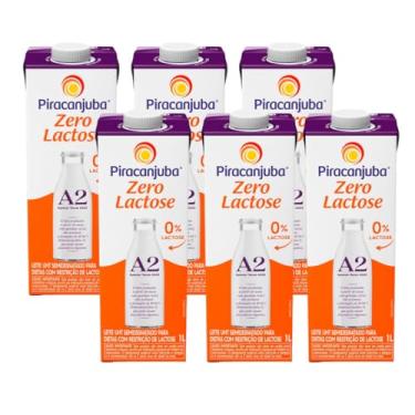 Imagem de Leite Piracanjuba Semidesnatado A2A2 c/6un Zero Lactose