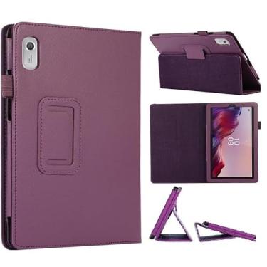 Imagem de TDA Capa comercial para Lenovo Tab M9 22.9 cm capa leve fina couro PU dobrável com suporte capa inteligente hibernar/despertar automática para tablet Lenovo 9 polegadas Tab M9 versão 2023 (TB310FU /