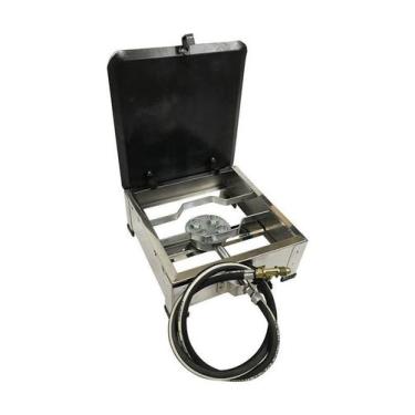 Imagem de Fogão Industrial 1 Bocas Em Aço Inox Com Chapa Alta Pressão - Big Gril