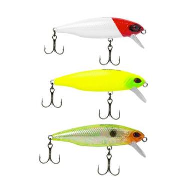 Imagem de Kit 3 Iscas Artificiais Pesca Meia Água Marine Sports Bay Hunter Minno