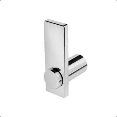 Imagem de Cabide Suporte Barra Modelo Patmos Aço Inox Prata Polido Alto Brilho -