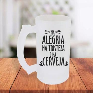 Imagem de Caneca De Chopp Jateada Personalizada Casal Na Alegria Na Tristeza E N