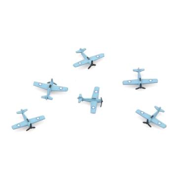 Imagem de NATEFEMIN 1:1000 US Aircraft Carrier Aircraft Plane Model Model Aviation Model Aircraft Kits for Collection and Gift Model, 6Pcs
