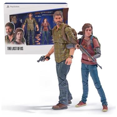 Imagem de PlayStation The Last of US, 2-Pack 6” Joel & Ellie Action Figures with 19 Accessories, The Shapes Collection, for PS5 Fans & Collectors Ages 17+