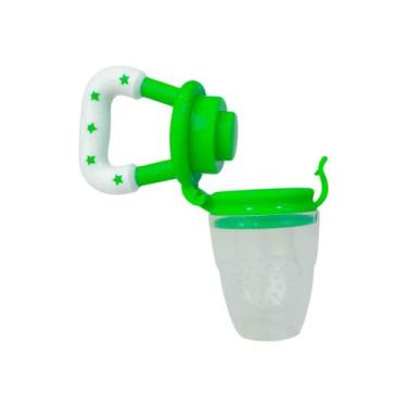 Imagem de Porta Fruta Chupeta Alimentação Silicone Bebê BPA Free Verde - MIXTOU