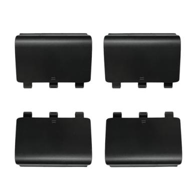 Imagem de Pacote com 4 capas traseiras de bateria para controle Xbox One/One X/One S [NÃO para Xbox Series X/S], capa traseira de bateria de substituição, peça de reparo compatível com controle Xbox One, One X