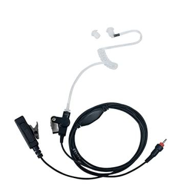 Imagem de HEOPBIRD CLP1010 Fone de ouvido para rádio Motorola CLP1040 CLP1060 Kit de vigilância de 2 fios, fone de ouvido de tubo acústico com microfone PTT, substituto para HKLN4455 HKLN4487 HKLN4603