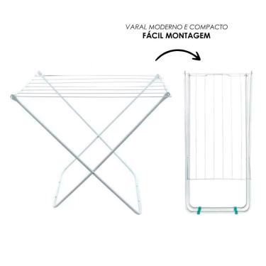 Imagem de Varal De Chão Portátil - Branco
