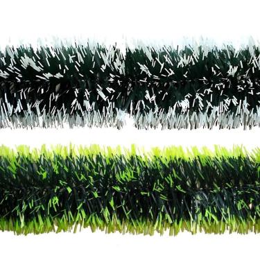 Imagem de Festão De Natal Metalizado Nevado Verde - 2m X 9cm