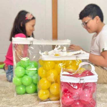 Imagem de Caixa Organizadora Dobravel Para Pelucias Tam G Cor Branco - Bom Close