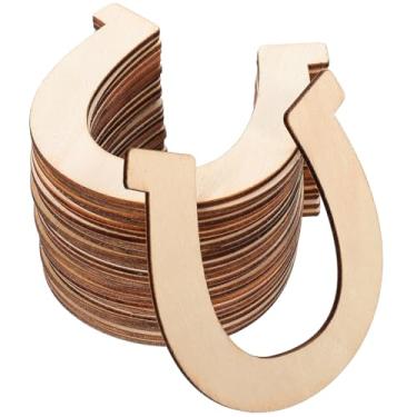 Imagem de Tofficu 48 Peças De Enfeites Madeira Para Pendurar Em Lascas Ferradura, Recortes Cavalo Inacabados, Ferraduras Cowboy, Artesanato Grafite, Conjunto Brinquedos Infantis