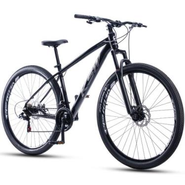 Imagem de Bicicleta Aro 29 Ksw 21 Velocidades Alumínio Xlt 100 Mtb, Preto, Prata