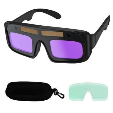 Imagem de Óculos de soldagem TRQWH Auto Darkening Safety Goggles