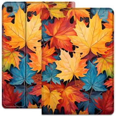 Imagem de Capa para Samsung Galaxy Tab S6 Lite 10,4 polegadas 2022/2020, capa protetora de couro PU com suporte ajustável, capa de hibernar/despertar automática para Galaxy Tab S6 Lite SM-P610/P613/P615/P619,