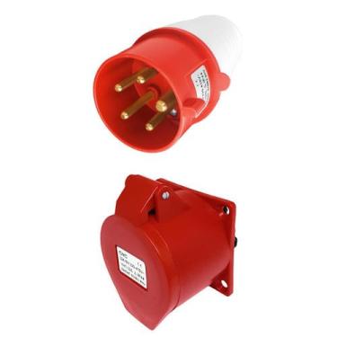 Imagem de Tomada Industrial Macho E Femea 4P + Terra 32A 220 - 380 V - Cnc