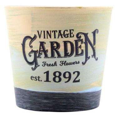 Imagem de Mini Vaso De Planta Cachepot Estampado Decorado 12,5cm - Gici Casa