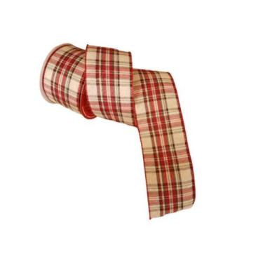 Imagem de Fita Aramada Xadrez Comp 9.14m - Carmella Presentes