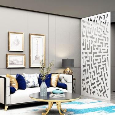 Imagem de Painel Vazado Divisória MDF Maia Branco - Decore Painéis e Divisórias,