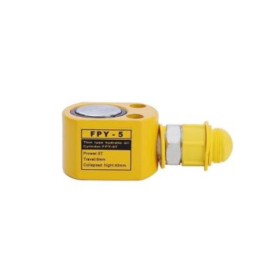 Imagem de TBZFNZXF Cilindro hidráulico tipo fino FPY-5 Macaco hidráulico com altura de 40 mm, viagem de trabalho de 6 mm com 5T