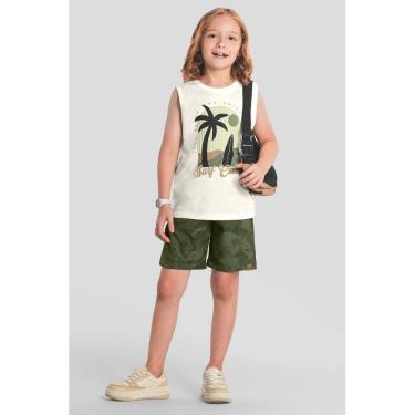 Imagem de Bermuda infantil menino de dinossauro Brandili