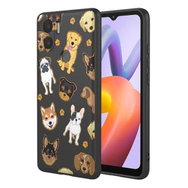 Imagem de HTXWXJC Capa de telefone para Redmi A1 Plus, capa para Redmi A2 Plus, capa para Xiaomi Poco C50/Poco C51, à prova de choque, flexível, amortecedora, capa macia de TPU, capa de telefone com padrão de